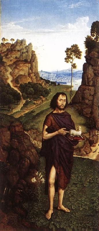 Dieric Bouts St John the Baptist Spain oil painting art